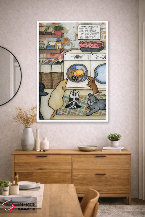 تابلو دکوراتیو برنامه شستشو اثر جیمی موراث - D1W