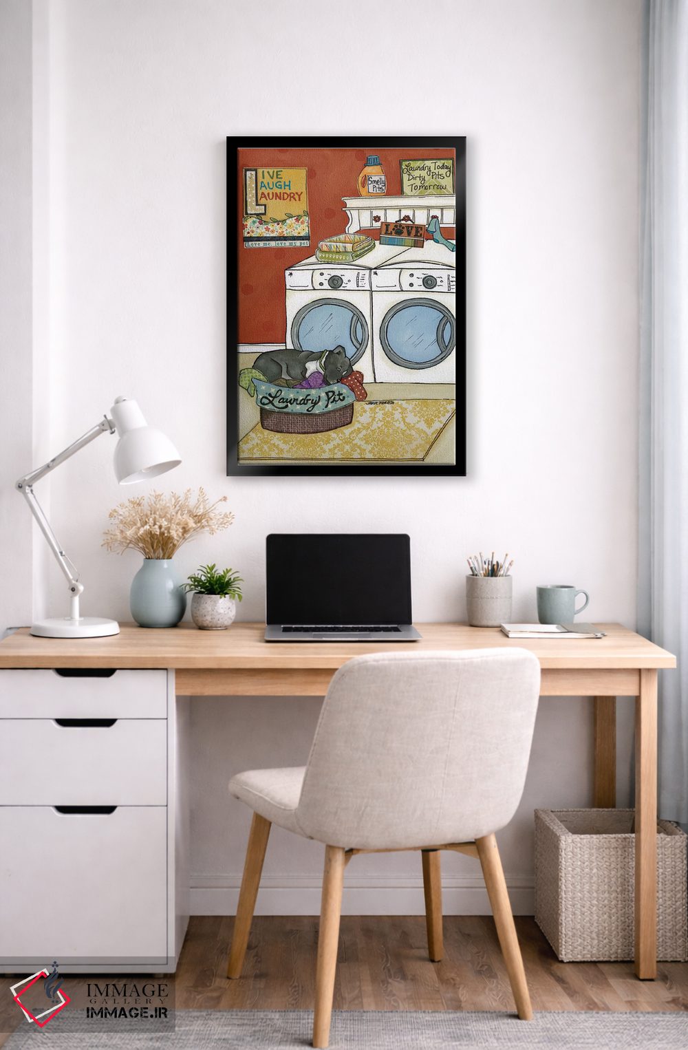 تابلو دکوراتیو گودال لباس شویی اثر جیمی موراث - D6B
