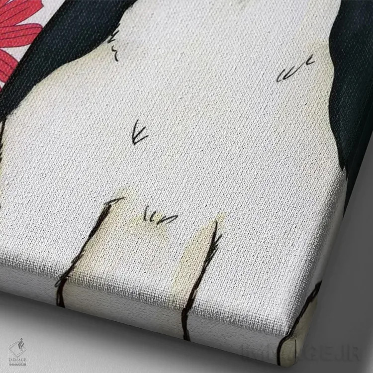 تابلو دکوراتیو من التماس نمی کنم اثر جیمی موراث - نمای نزدیک بافت بوم