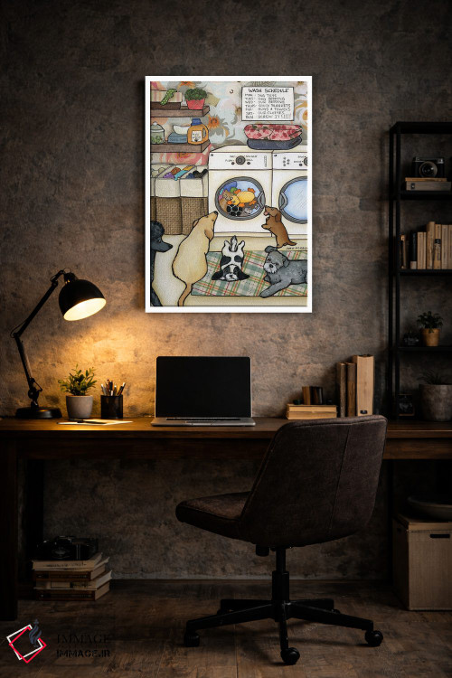 تابلو دکوراتیو برنامه شستشو اثر جیمی موراث - D6W