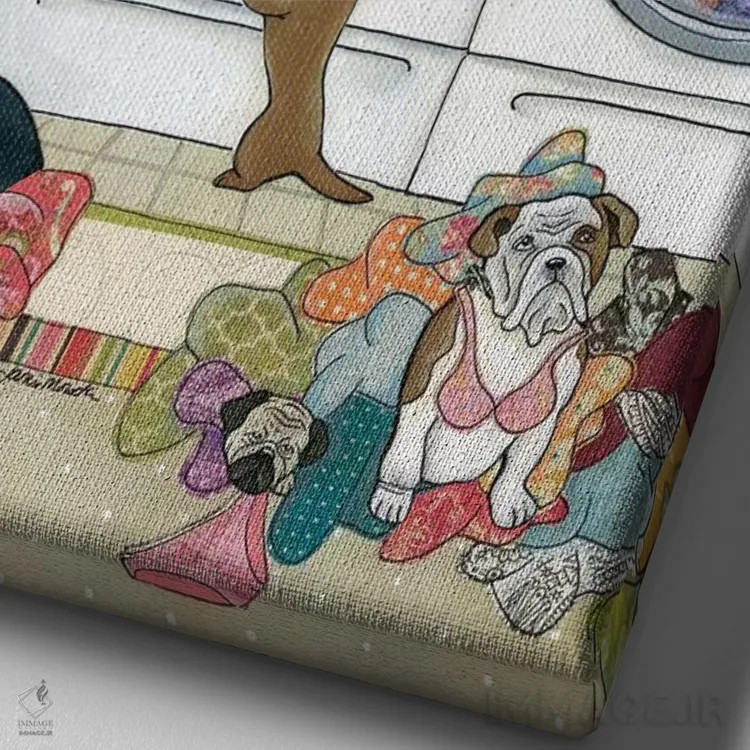 تابلو دکوراتیو به یادماندنی ترین روزها اثر جیمی موراث - نمای نزدیک بافت بوم