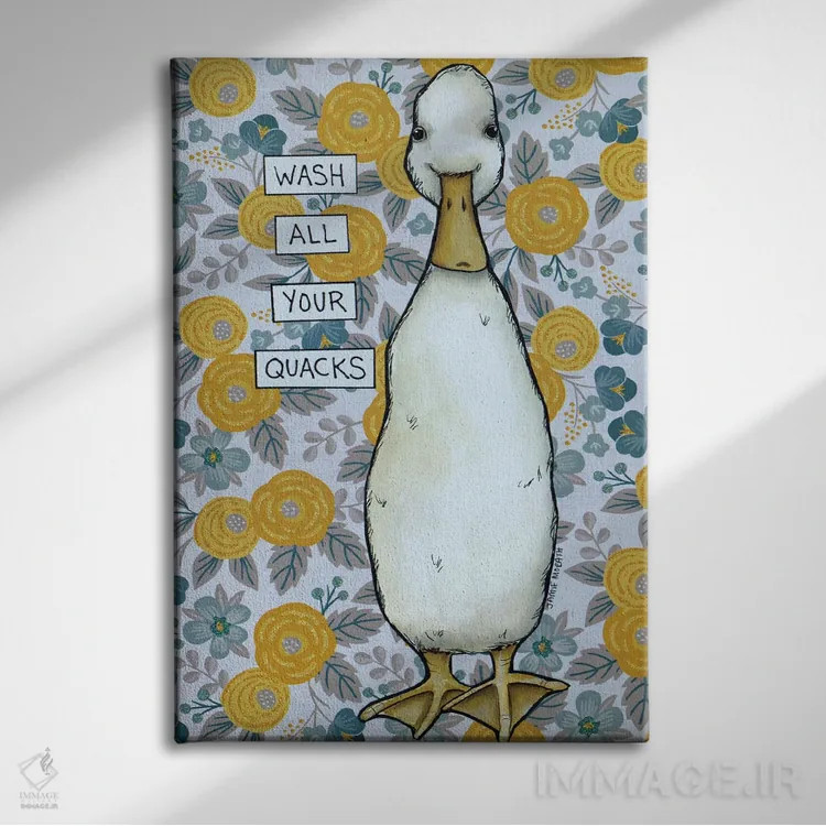 تابلو دکوراتیو قرقر اثر جیمی موراث - نمای روبهرو روی دیوار