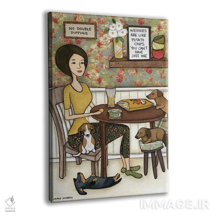 تابلو دکوراتیو چیپس سیب زمینی اثر جیمی موراث - نمای پرسپکتیو محصول