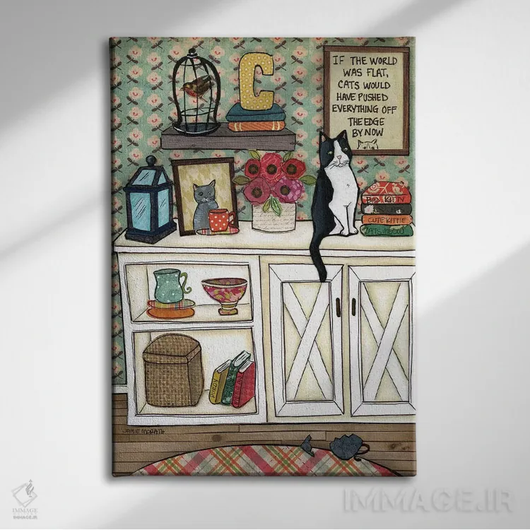 تابلو دکوراتیو لب پرتگاه اثر جیمی موراث - نمای روبهرو روی دیوار