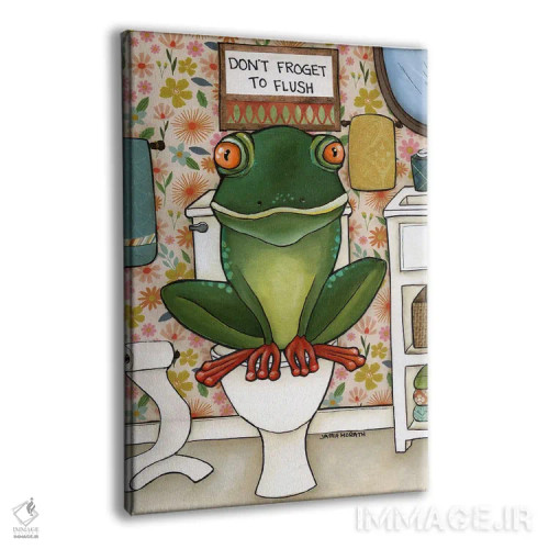 تابلو دکوراتیو فراموش کن سیفون را بکشی اثر جیمی موراث - نمای پرسپکتیو محصول