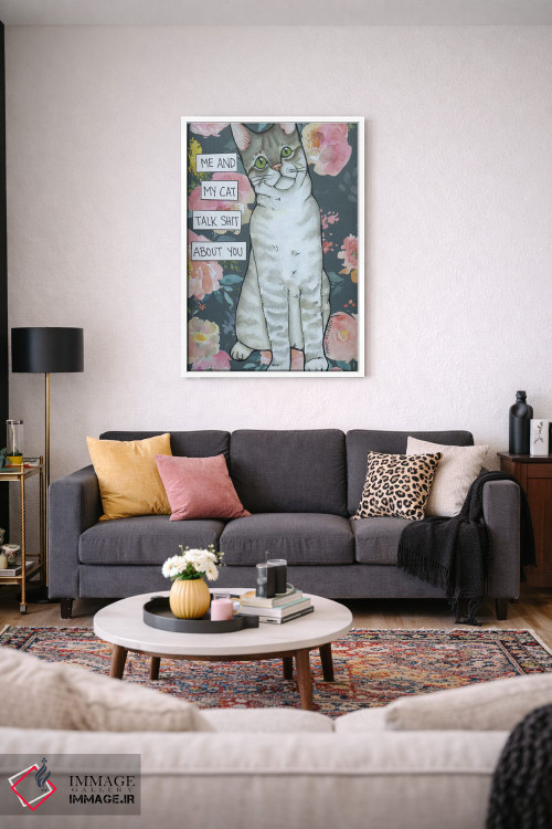 تابلو دکوراتیو گربه من اثر جیمی موراث - D2W