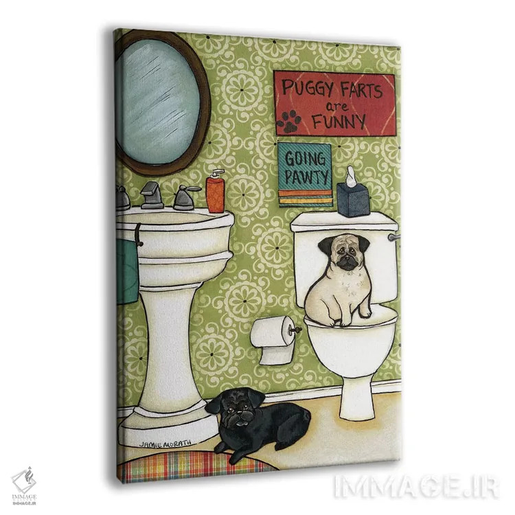 تابلو دکوراتیو باد شکم پاگی اثر جیمی موراث - نمای پرسپکتیو محصول