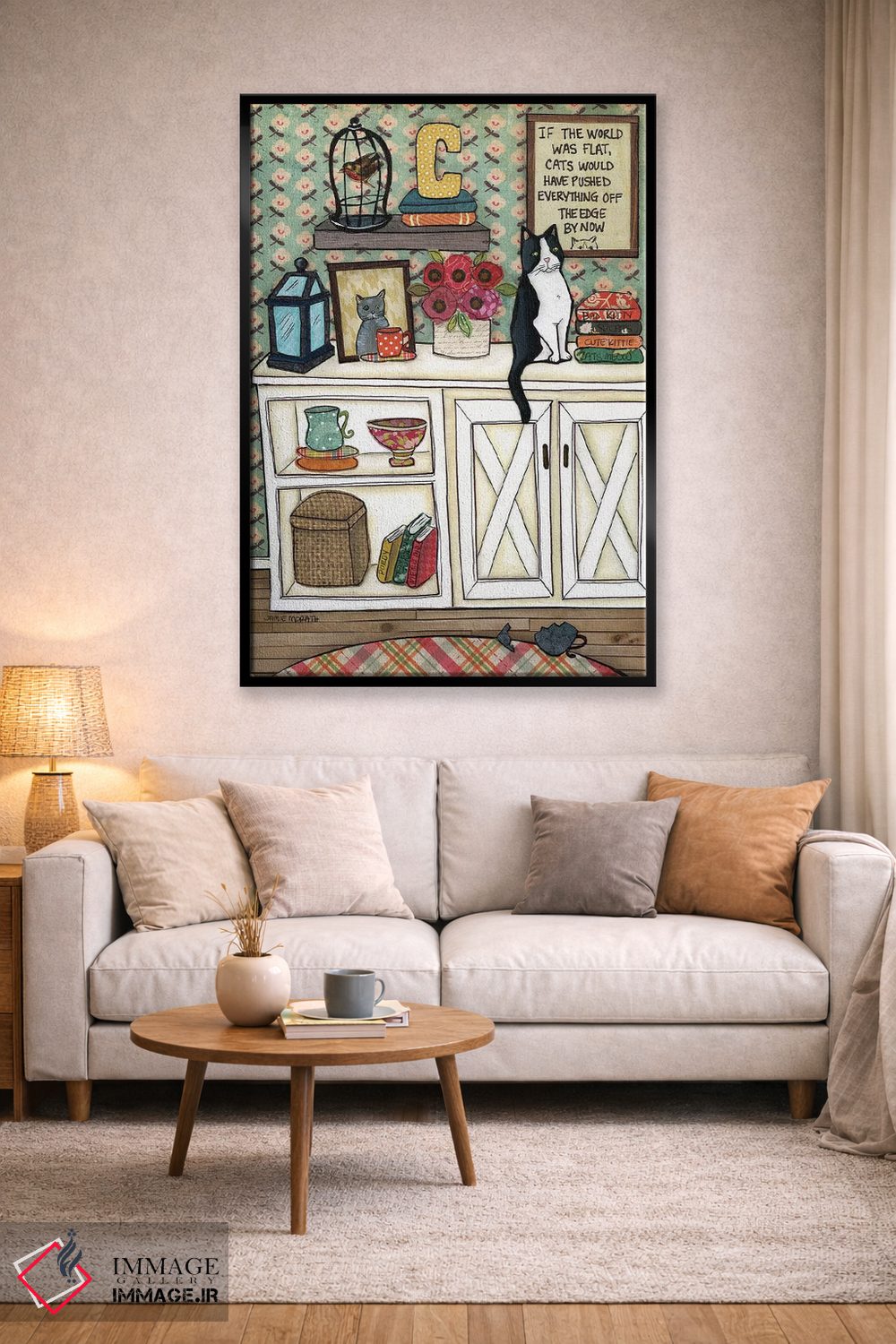 تابلو دکوراتیو لب پرتگاه اثر جیمی موراث - D4B