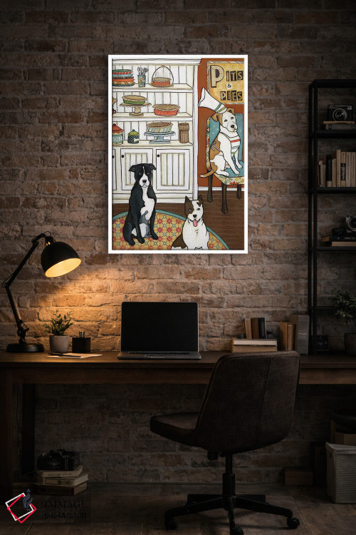 تابلو دکوراتیو پیت ها و پای ها اثر جیمی موراث - D3W