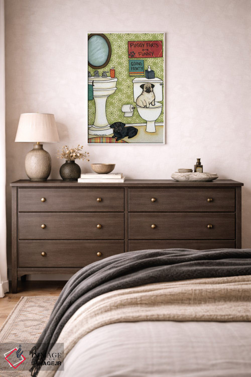 تابلو دکوراتیو باد شکم پاگی اثر جیمی موراث - D1W