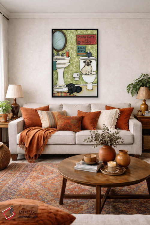 تابلو دکوراتیو باد شکم پاگی اثر جیمی موراث - D2B