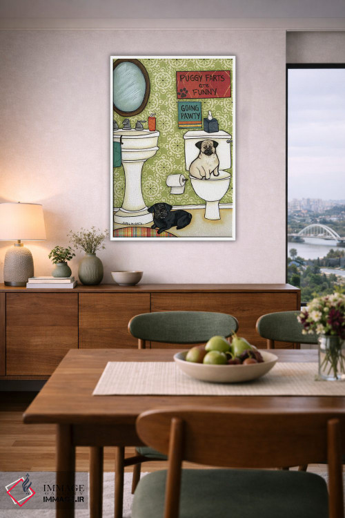 تابلو دکوراتیو باد شکم پاگی اثر جیمی موراث - D6W