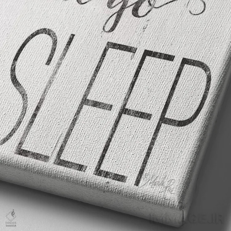 تابلو مدرن به خدا بسپار اثر مارلا ری - نمای نزدیک بافت بوم