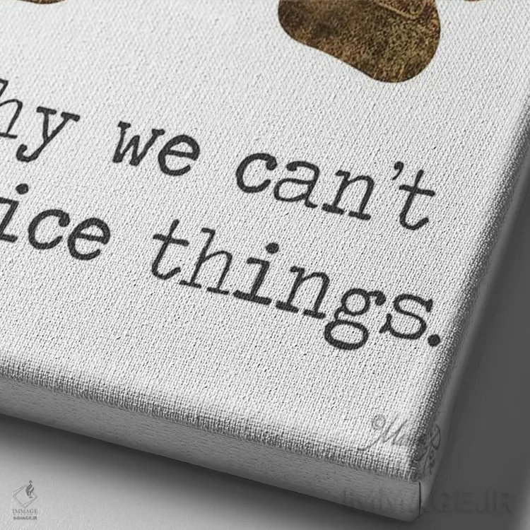 تابلو مدرن نمی شود چیزهای خوب داشت اثر مارلا ری - نمای نزدیک بافت بوم