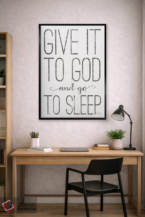 تابلو مدرن به خدا بسپار اثر مارلا ری - D2B