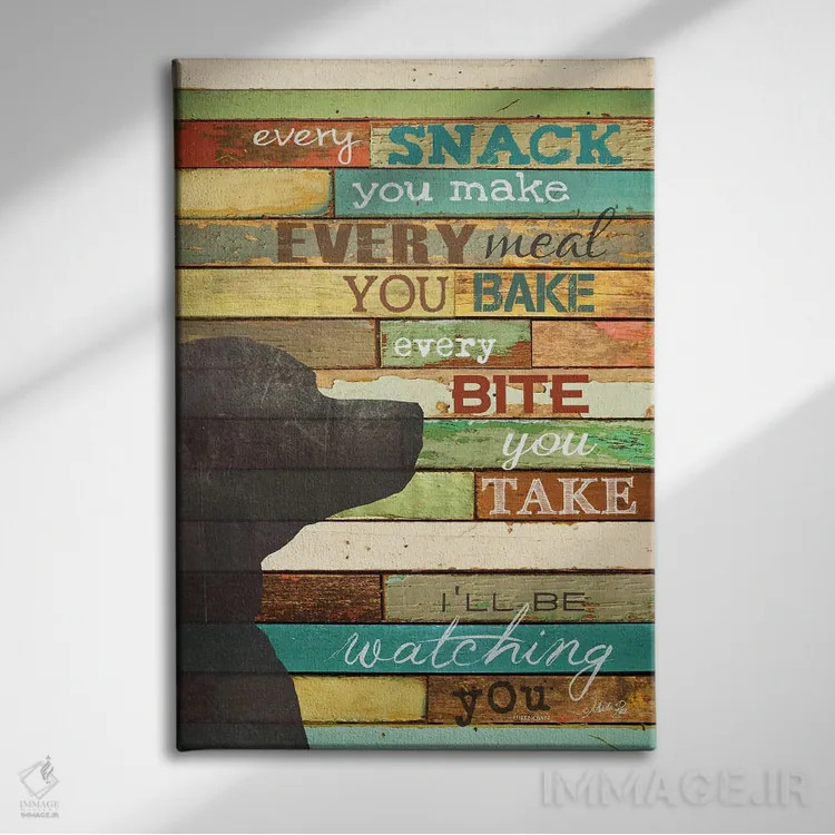 تابلو دکوراتیو حواسم به تو هست اثر مارلا ری - نمای روبهرو روی دیوار