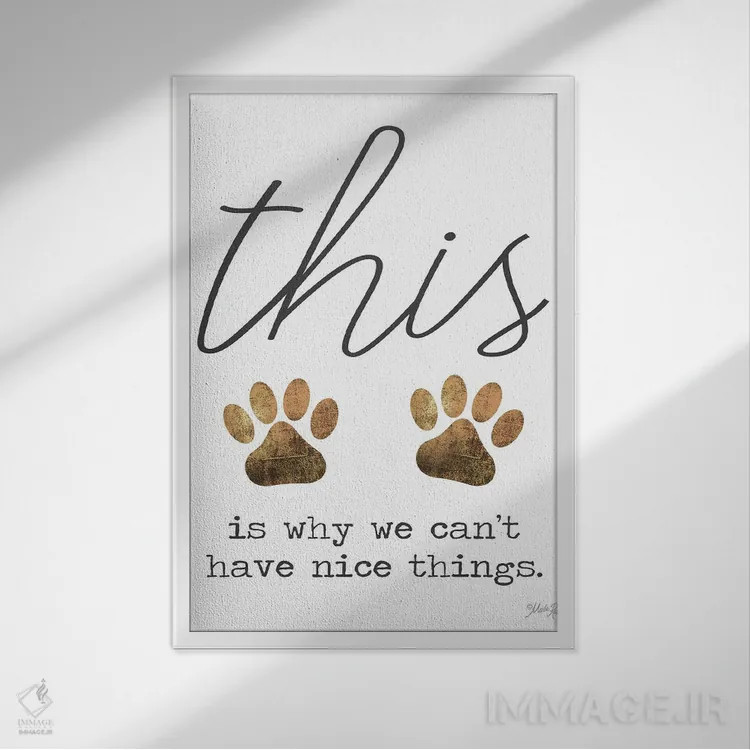 تابلو مدرن نمی شود چیزهای خوب داشت اثر مارلا ری - نمای قابدار سفید