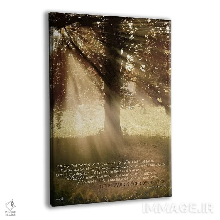 تابلو دکوراتیو در مسیر بمان اثر مارلا ری - نمای پرسپکتیو محصول