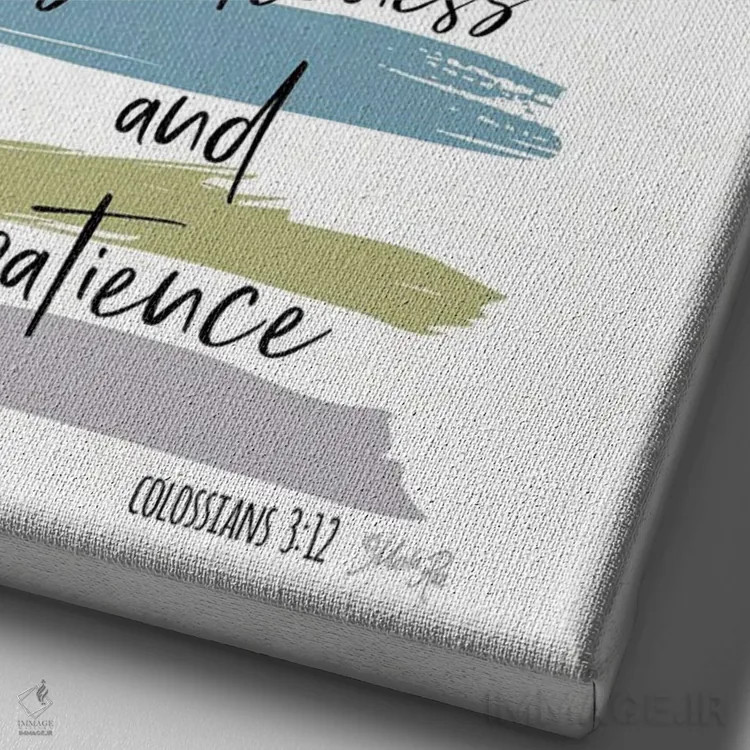 تابلو دکوراتیو خودت را به شفقت بیارای اثر مارلا ری - نمای نزدیک بافت بوم