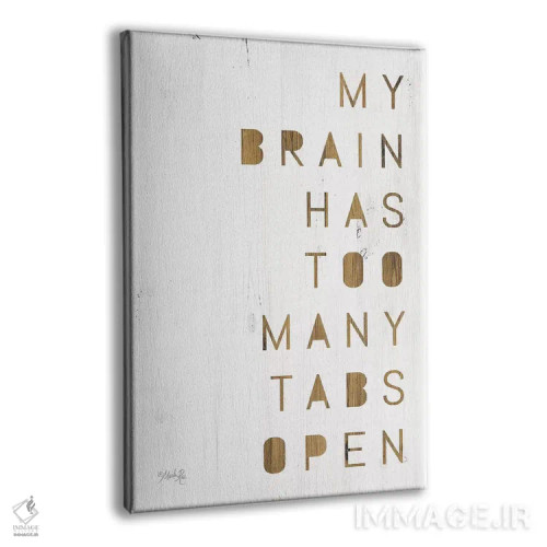 تابلو دکوراتیو مغز من اثر مارلا ری - نمای پرسپکتیو محصول