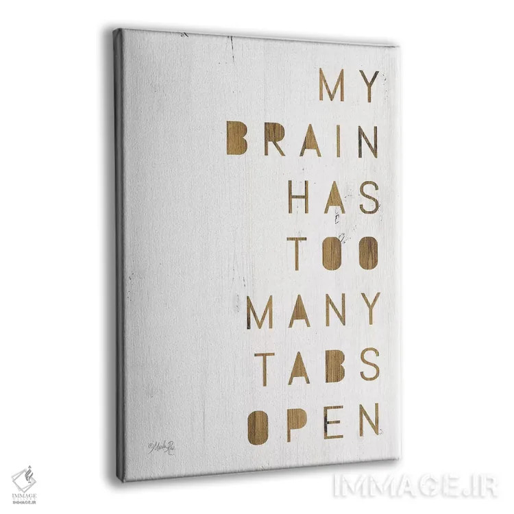 تابلو دکوراتیو مغز من اثر مارلا ری - نمای پرسپکتیو محصول