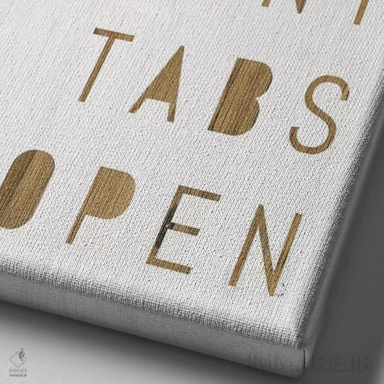 تابلو دکوراتیو مغز من اثر مارلا ری - نمای نزدیک بافت بوم