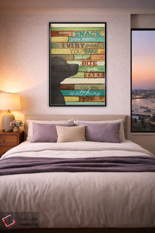 تابلو دکوراتیو حواسم به تو هست اثر مارلا ری - D5B