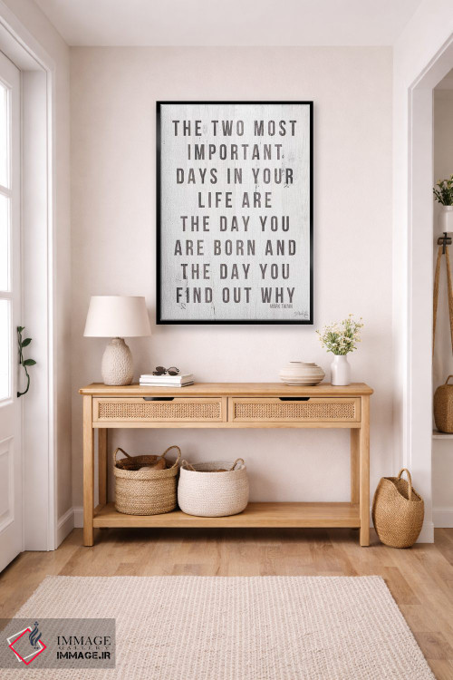 تابلو دکوراتیو دو روز مهم زندگی اثر مارلا ری - D4B