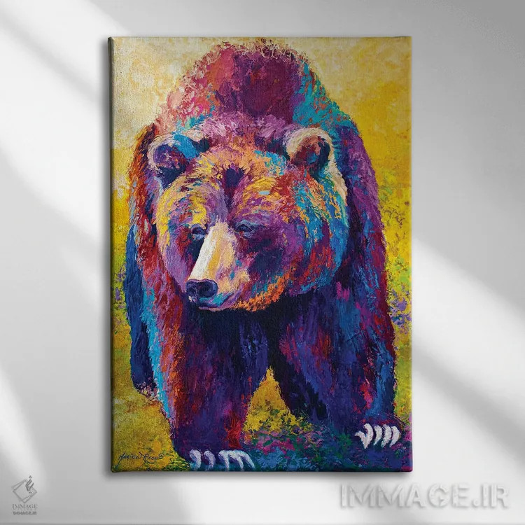 تابلو دکوراتیو برخورد نزدیک اثر ماریون رز - نمای روبهرو روی دیوار