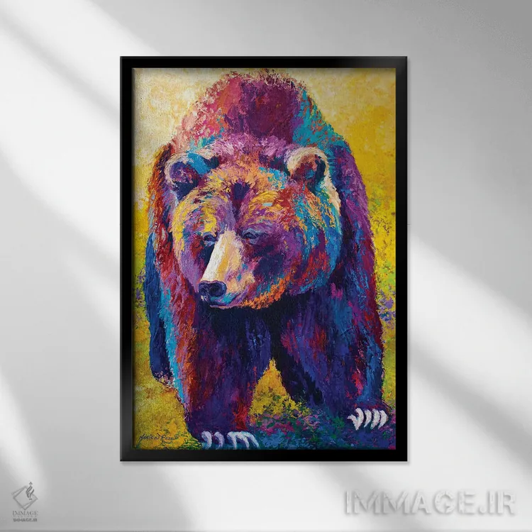 تابلو دکوراتیو برخورد نزدیک اثر ماریون رز - نمای قابدار مشکی