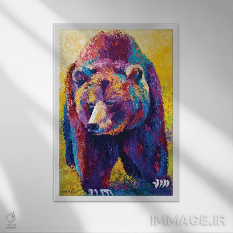 تابلو دکوراتیو برخورد نزدیک اثر ماریون رز - نمای قابدار سفید