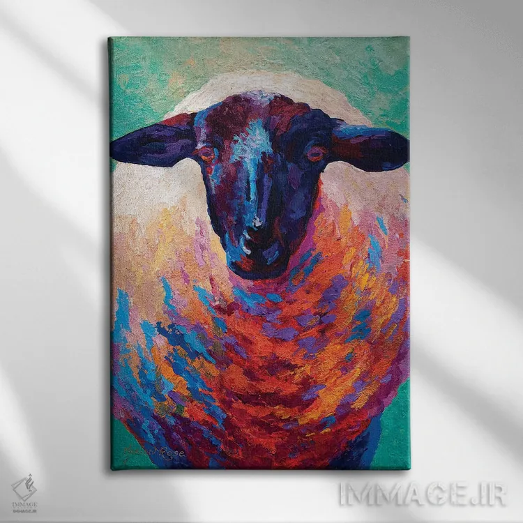 تابلو دکوراتیو میش سوفولک IV اثر ماریون رز - نمای روبهرو روی دیوار