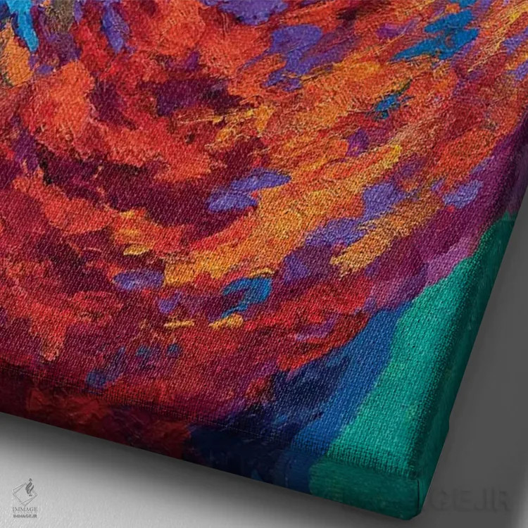 تابلو دکوراتیو میش سوفولک IV اثر ماریون رز - نمای نزدیک بافت بوم