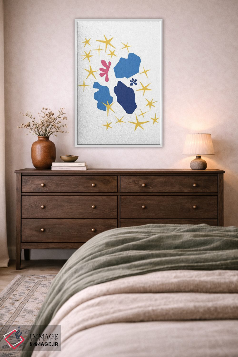 تابلو مینیمال ستاره های برش خورده اثر مامبو آرت استودیو - D2W