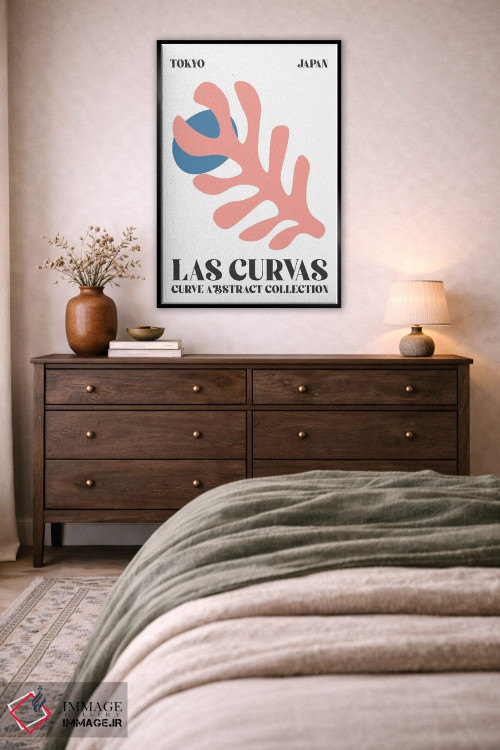 تابلو دکوراتیو اشکال انتزاعی ماتیس برش خورده توکیو اثر مامبو آرت استودیو - D3B