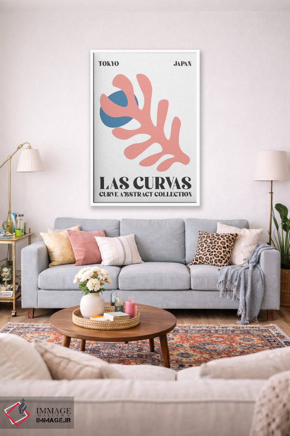 تابلو دکوراتیو اشکال انتزاعی ماتیس برش خورده توکیو اثر مامبو آرت استودیو - D1W