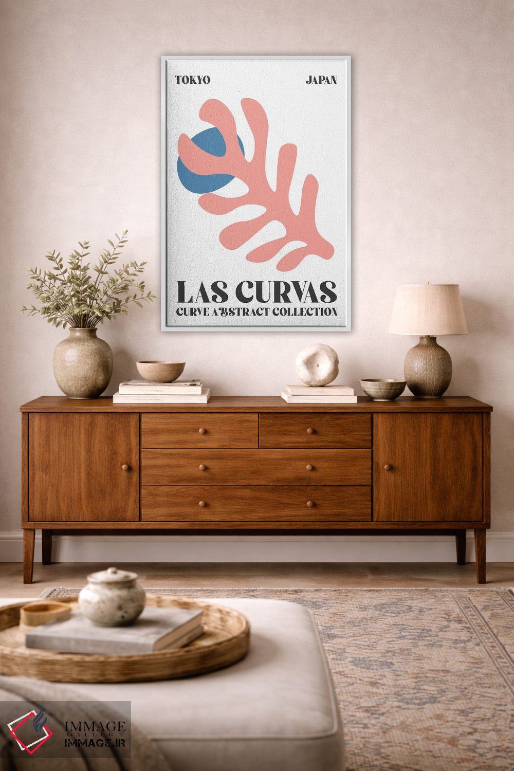 تابلو دکوراتیو اشکال انتزاعی ماتیس برش خورده توکیو اثر مامبو آرت استودیو - D2W