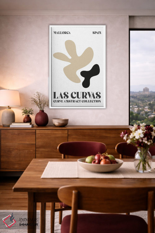 تابلو دکوراتیو اشکال انتزاعی ماتیس اسپانیا اثر مامبو آرت استودیو - D4W