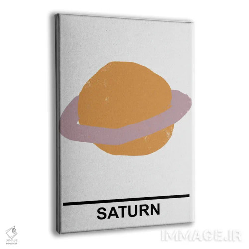 تابلو مینیمال زحل اثر مامبو آرت استودیو - نمای پرسپکتیو محصول