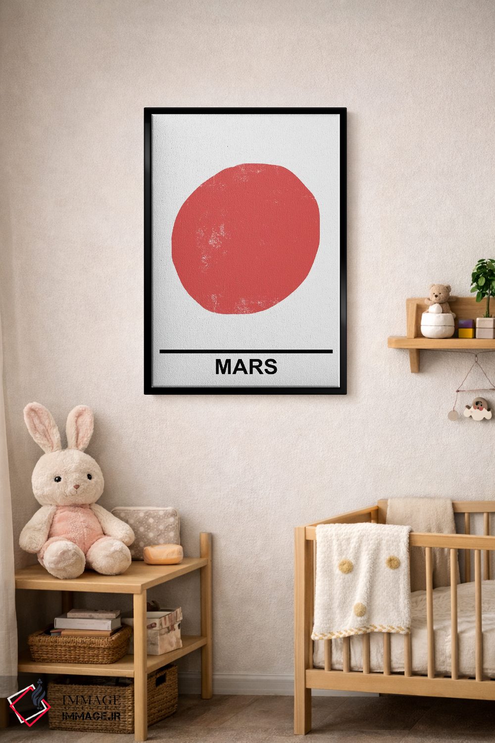 تابلو مینیمال مریخ اثر مامبو آرت استودیو - D4B