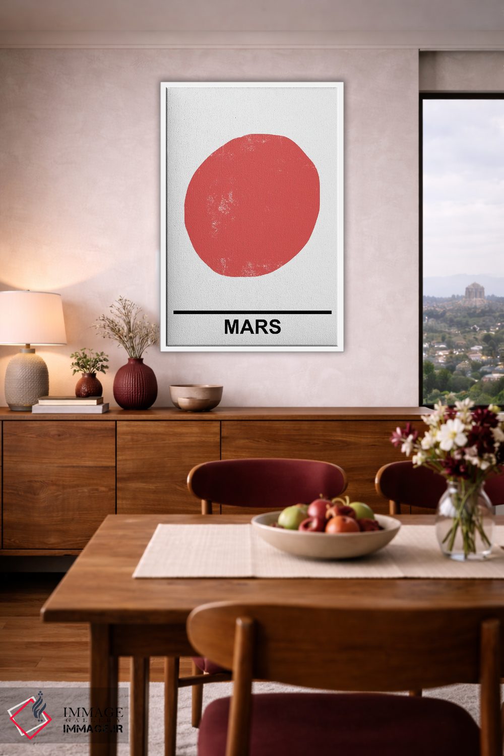 تابلو مینیمال مریخ اثر مامبو آرت استودیو - D3W