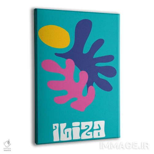 تابلو مینیمال ایبیزا اثر مامبو آرت استودیو - نمای پرسپکتیو محصول