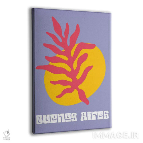 تابلو مینیمال بوئنوس آیرس اثر مامبو آرت استودیو - نمای پرسپکتیو محصول