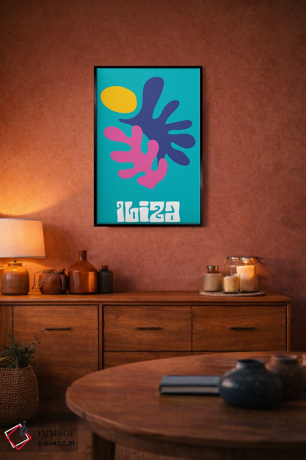 تابلو مینیمال ایبیزا اثر مامبو آرت استودیو - D5B