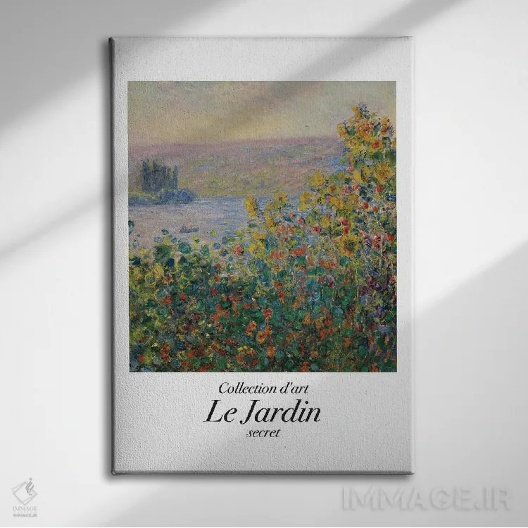 تابلو دکوراتیو باغ کلاسیک اثر مامبو آرت استودیو - نمای روبهرو روی دیوار