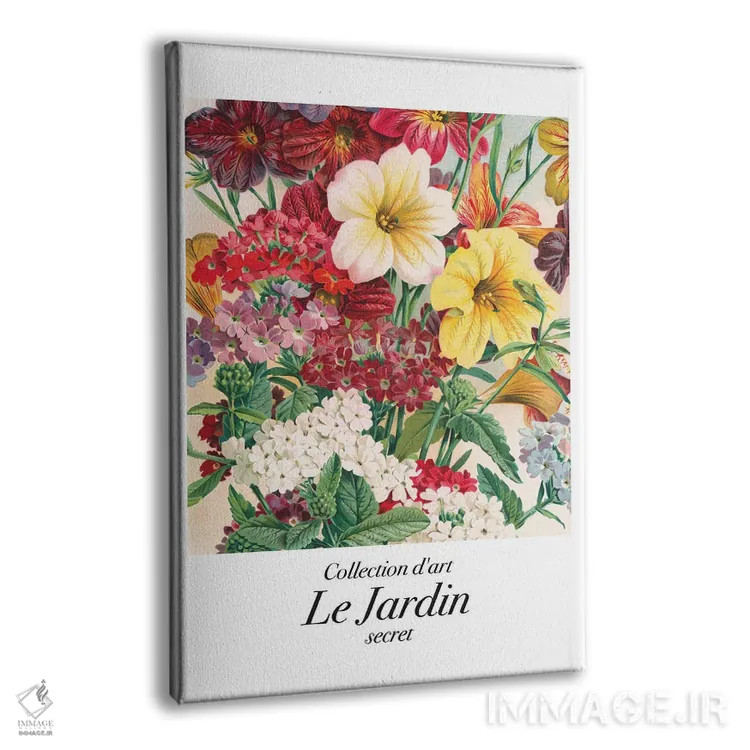 تابلو دکوراتیو هنر کلاسیک باغ؛ دسته گل اثر مامبو آرت استودیو - نمای پرسپکتیو محصول