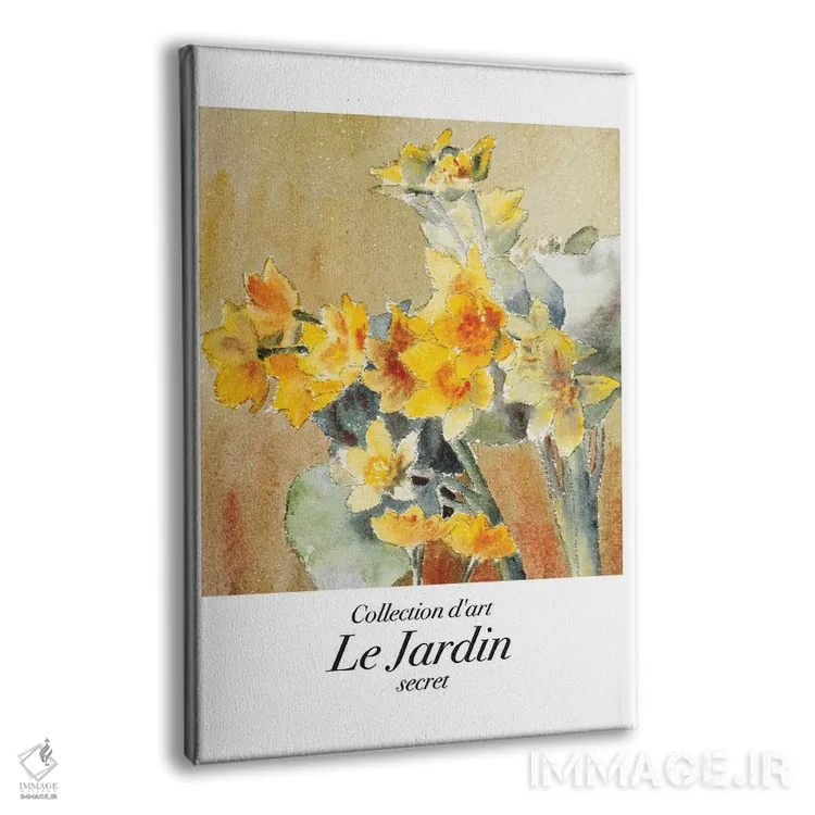 تابلو دکوراتیو هنر کلاسیک باغ؛ نرگس اثر مامبو آرت استودیو - نمای پرسپکتیو محصول