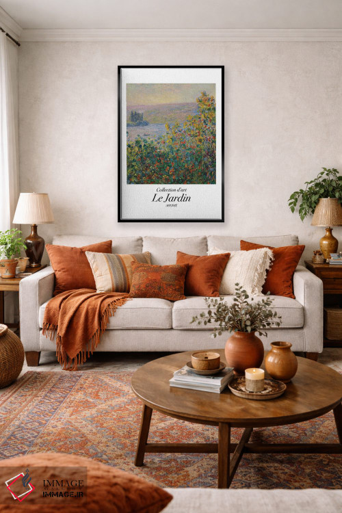 تابلو دکوراتیو باغ کلاسیک اثر مامبو آرت استودیو - D5B