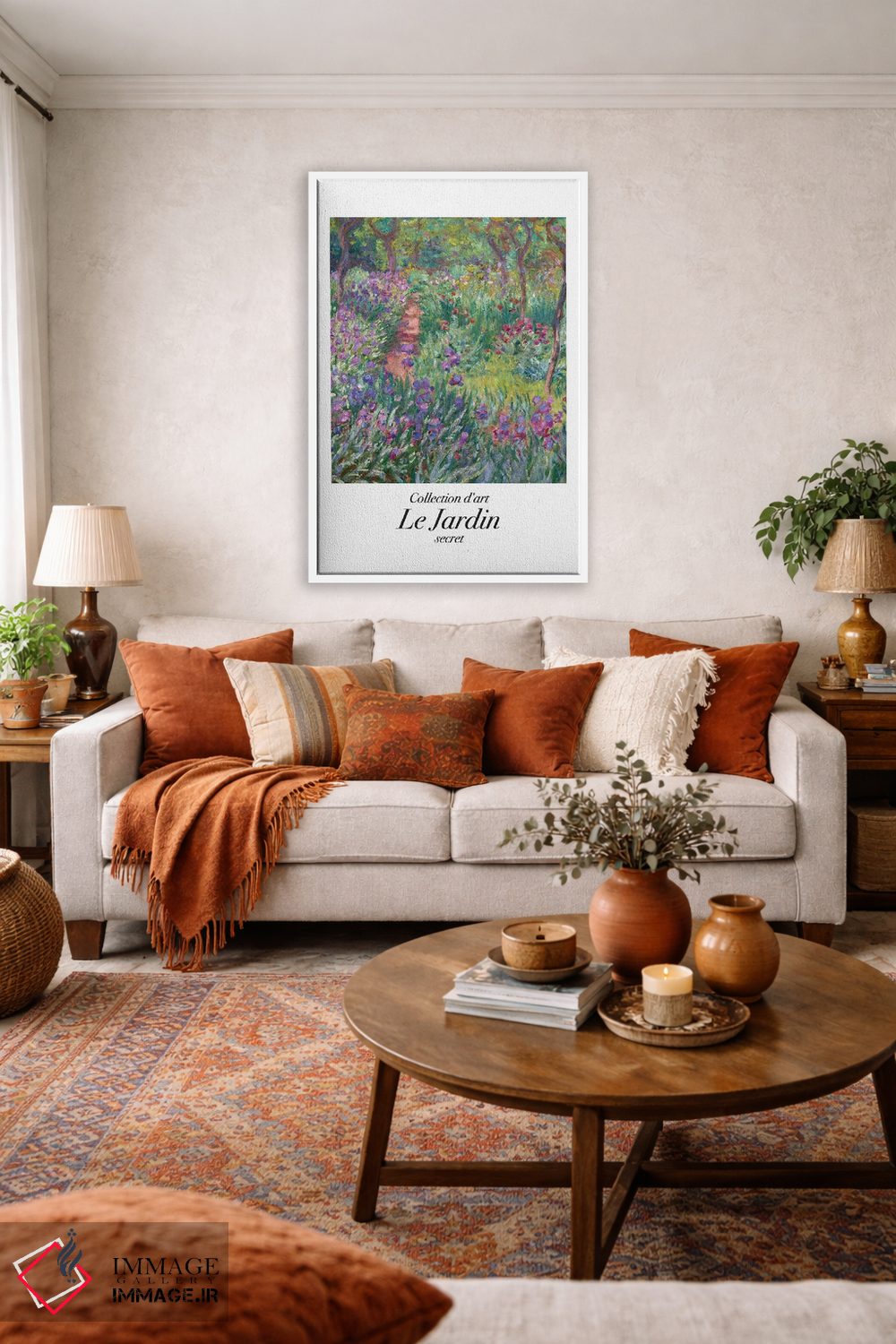 تابلو دکوراتیو باغ کلاسیک ۲ اثر مامبو آرت استودیو - D1W