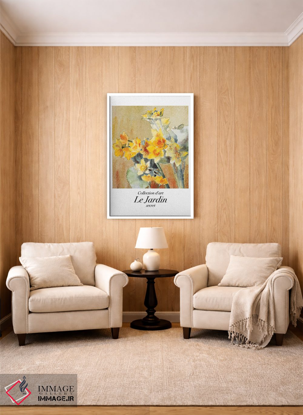 تابلو دکوراتیو هنر کلاسیک باغ؛ نرگس اثر مامبو آرت استودیو - D2W